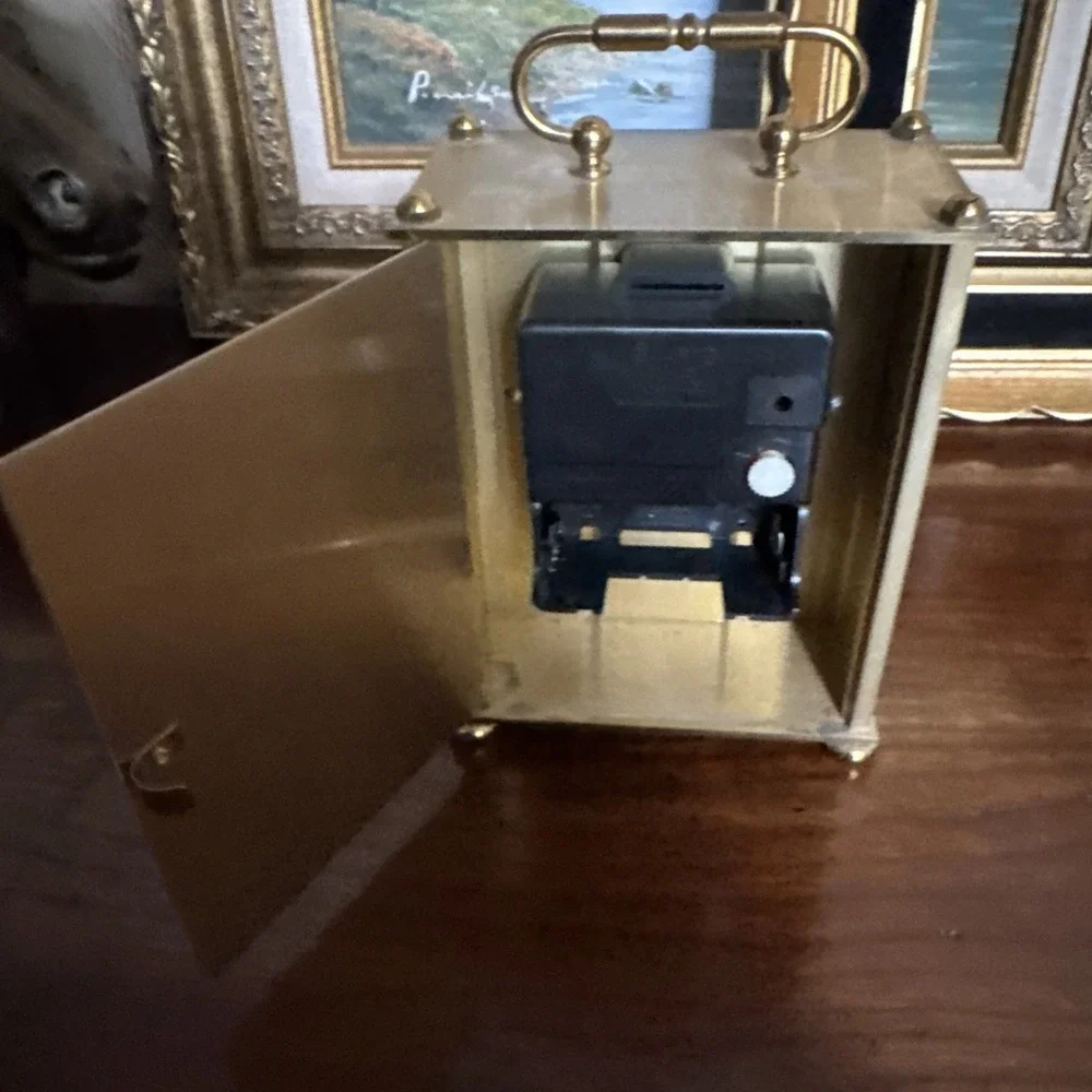 Ridgeway Brass Carriage Clock Quartz Roman Numeral‎ Made In Germany